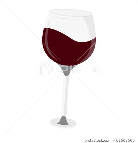 Isolated wine glass - Stock Illustration [61502506] - PIXTA