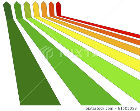 seven apartment houses or office buildings certified in seven energetic classes in energy rating diagram 61503059