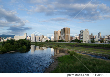 Scenery of the Toyohira River 61504398
