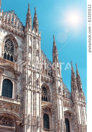Milan Cathedral (Duomo di Milano) in sunlight, Milan Cathedral (Duomo di Milano) in sunlight, 61505812