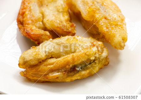 Deep-fried blowfish (mafugu). Deep-fried blowfish (mafugu). 61508307