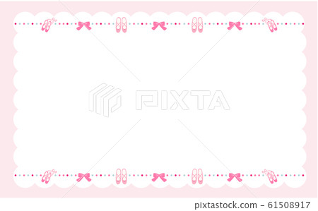 Ballet, ribbon, frame, background material Ballet, ribbon, frame, background material 61508917