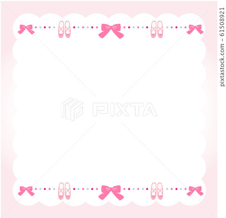 Ballet, ribbon, frame, background material - Stock Illustration ...