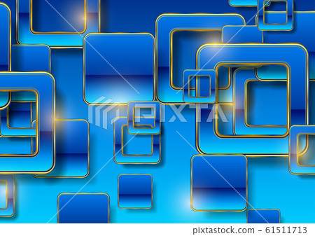 Concept retro glossy squares abstract tech 61511713