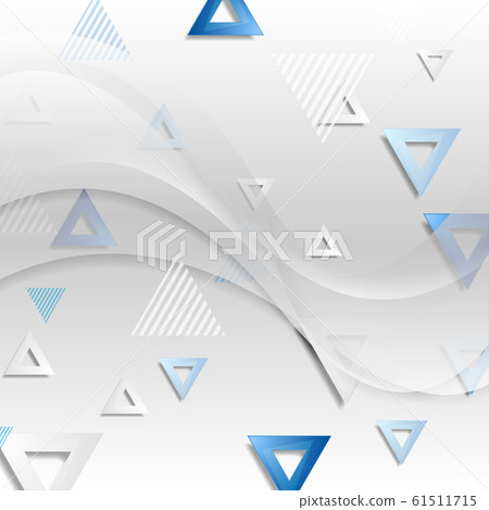 Abstract tech geometric wavy background 61511715