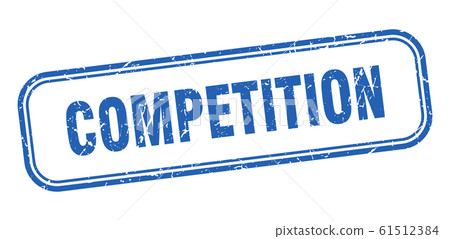 competition stamp. competition square grunge blue - Stock Illustration ...