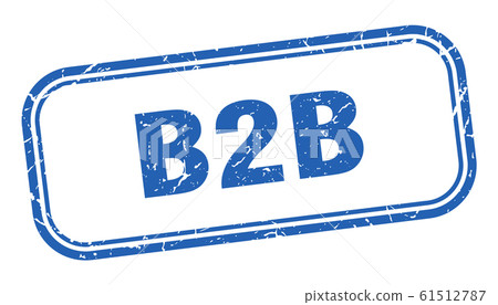 B2b Stamp. B2b Square Grunge Blue Sign - 스톡일러스트 [61512787] - PIXTA