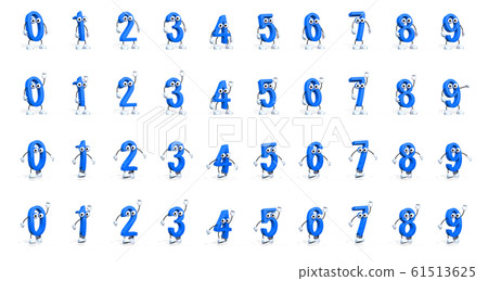 擬人數用於裁剪合成藍色向右 擬人數用於裁剪合成藍色向右 61513625