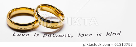 Golden wedding rings on bible phrase Golden wedding rings on bible phrase 61513792
