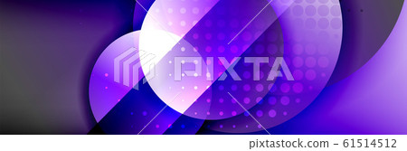 Dynamic trendy geometrical abstract background. Circles, round shapes 3d shadow effects and fluid gradients. Modern overlapping round forms Dynamic trendy geometrical abstract background. Circles, round shapes 3d shadow effects and fluid gradients. Modern overlapping round forms 61514512