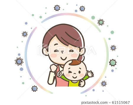 父母和孩子預防病毒 父母和孩子預防病毒 61515067