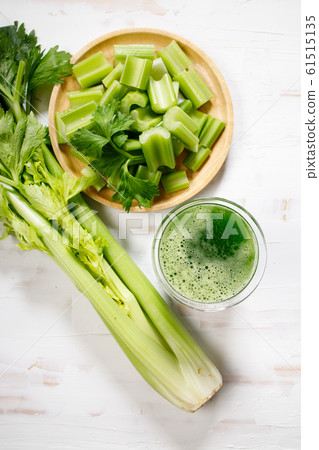 fresh celery and celery green juice fresh celery and celery green juice 61515135