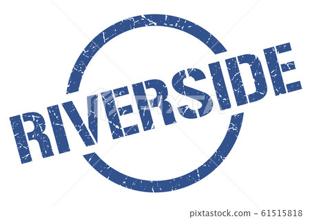 Riverside stamp. Riverside grunge round isolated-插圖素材 [61515818] - PIXTA圖庫