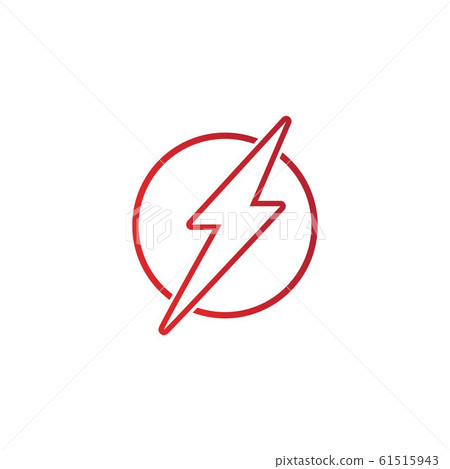 Lightning bolt flash thunderbolt icons vector Lightning bolt flash thunderbolt icons vector 61515943