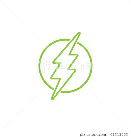 Lightning bolt flash thunderbolt icons vector 61515965