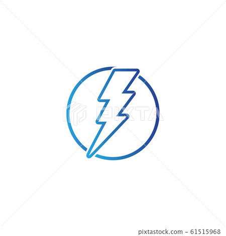 Lightning bolt flash thunderbolt icons vector 61515968