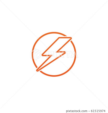 Lightning bolt flash thunderbolt icons vector Lightning bolt flash thunderbolt icons vector 61515974