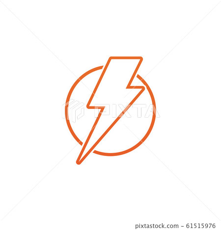 Lightning bolt flash thunderbolt icons vector Lightning bolt flash thunderbolt icons vector 61515976
