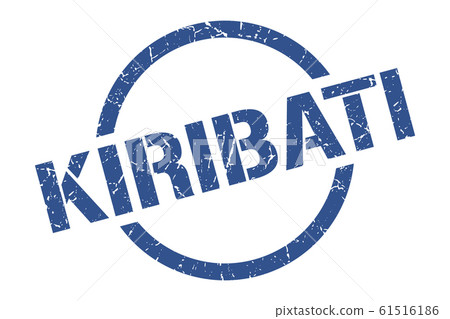 Kiribati stamp. Kiribati grunge round isolated 61516186