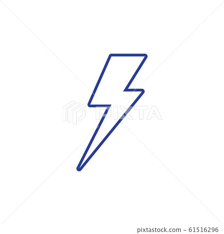 Lightning bolt flash thunderbolt icons vector 61516296