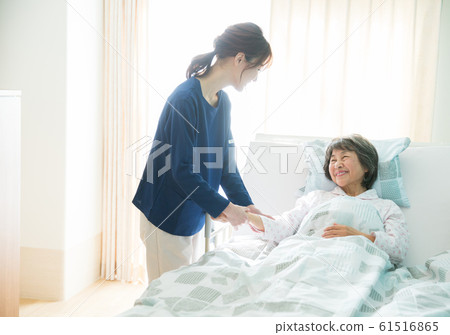 Senior woman and caregiver Senior woman and caregiver 61516865