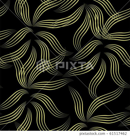 Abstract flowers for fabric design. Decorative 61517462