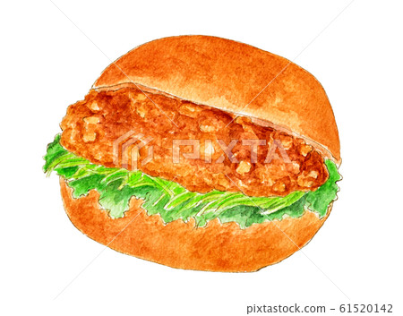 炸丸子麵包（水彩畫） 61520142