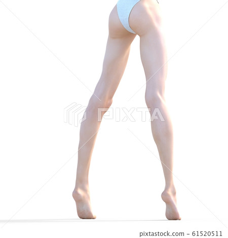 美麗的女性雙腿perming3DCG插圖素材 美麗的女性雙腿perming3DCG插圖素材 61520511