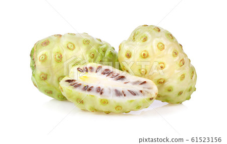 noni or morinda citrifolia fruit isolated on white noni or morinda citrifolia fruit isolated on white 61523156