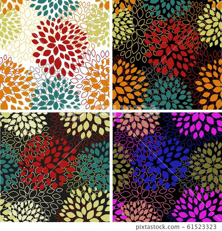Spring floral background. Vector design 61523323
