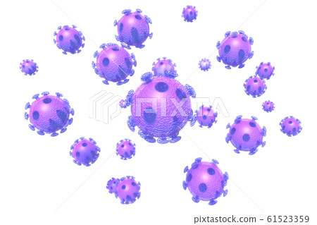 冠狀病毒插圖透明材料（計算機圖形） 61523359