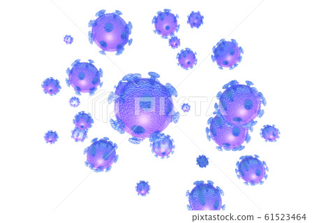 Coronavirus illustration transparent material (computer graphic) Coronavirus illustration transparent material (computer graphic) 61523464