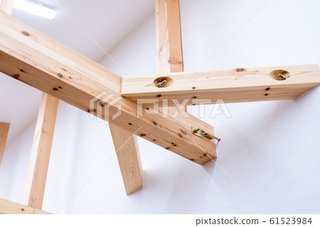 New house beams and fences 61523984
