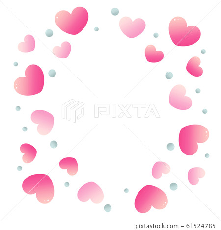Heart and ball frame square 61524785