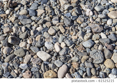 River bed, gravel of river bed River bed, gravel of river bed 61525215