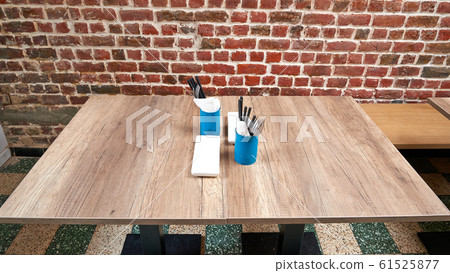 Nice rustic wooden table with set of asian setting Nice rustic wooden table with set of asian setting 61525877