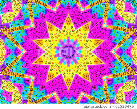 Bright abstract colorful pattern - Stock Illustration [61526479] - PIXTA