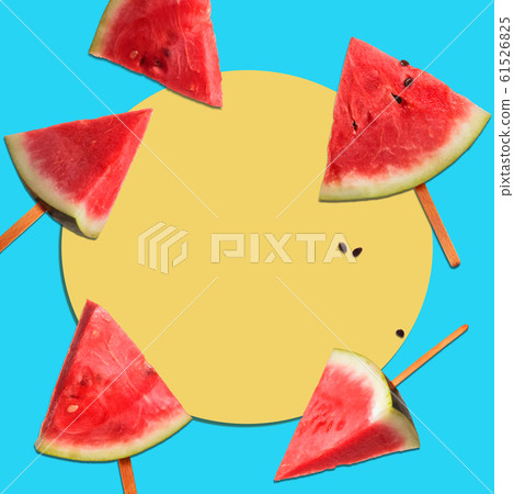 Slice of watermelon. 61526825