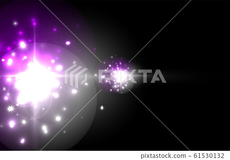 Glowing neon light. Holiday decoration. 61530132