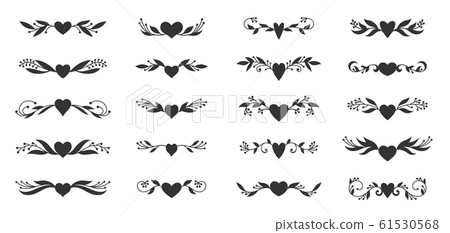 heart floral wing divider love tattoo border heart floral wing divider love tattoo border 61530568