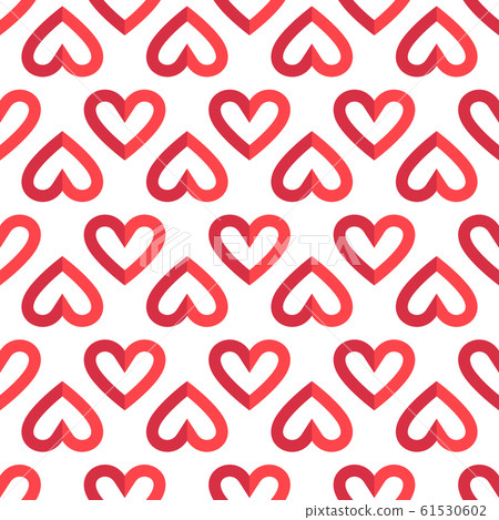 heart seamless pattern love valentine day romantic - Stock Illustration ...