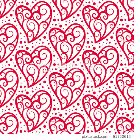 heart seamless pattern love valentine day romantic 61530613
