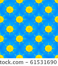 Seamless abstract background with yellow plastic 61531690