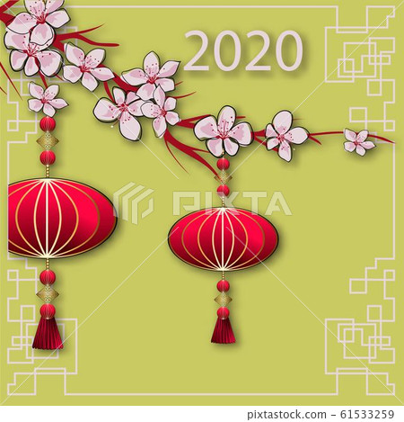 Chinese new year. New year in chinese style on 61533259