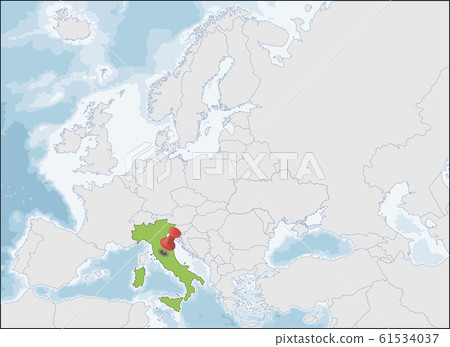 The Italian Republic location on Europe map 61534037