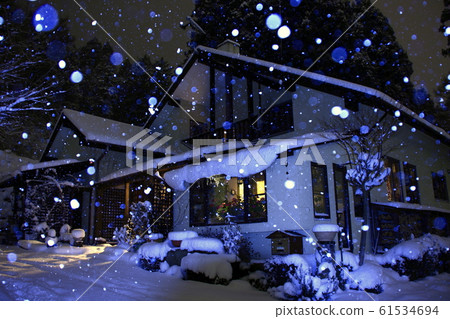 雪落的夜晚 61534694
