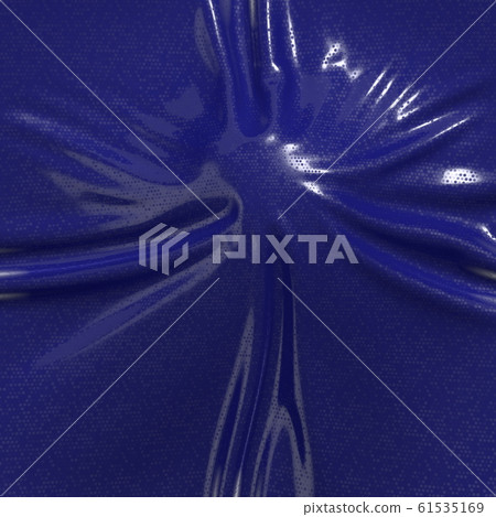 Abstract and shiny luxury silk cloth in shape of liquid wave with folds. Satin or velvet material background in popular Phantom Blue color. 3d illustration Abstract and shiny luxury silk cloth in shape of liquid wave with folds. Satin or velvet material background in popular Phantom Blue color. 3d illustration 61535169