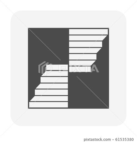 stair icon black 61535380
