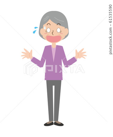 Surprised, surprised, surprised, elderly Surprised, surprised, surprised, elderly 61535590