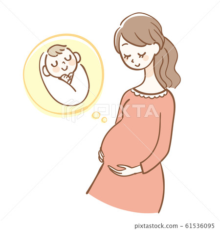 Pregnant woman baby 61536095